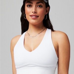 Fabletics White Sports Bra size M